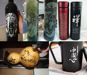 榆林米脂县酒瓶葫芦工艺品激光雕刻机